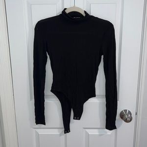 Black Turtleneck Bodysuit